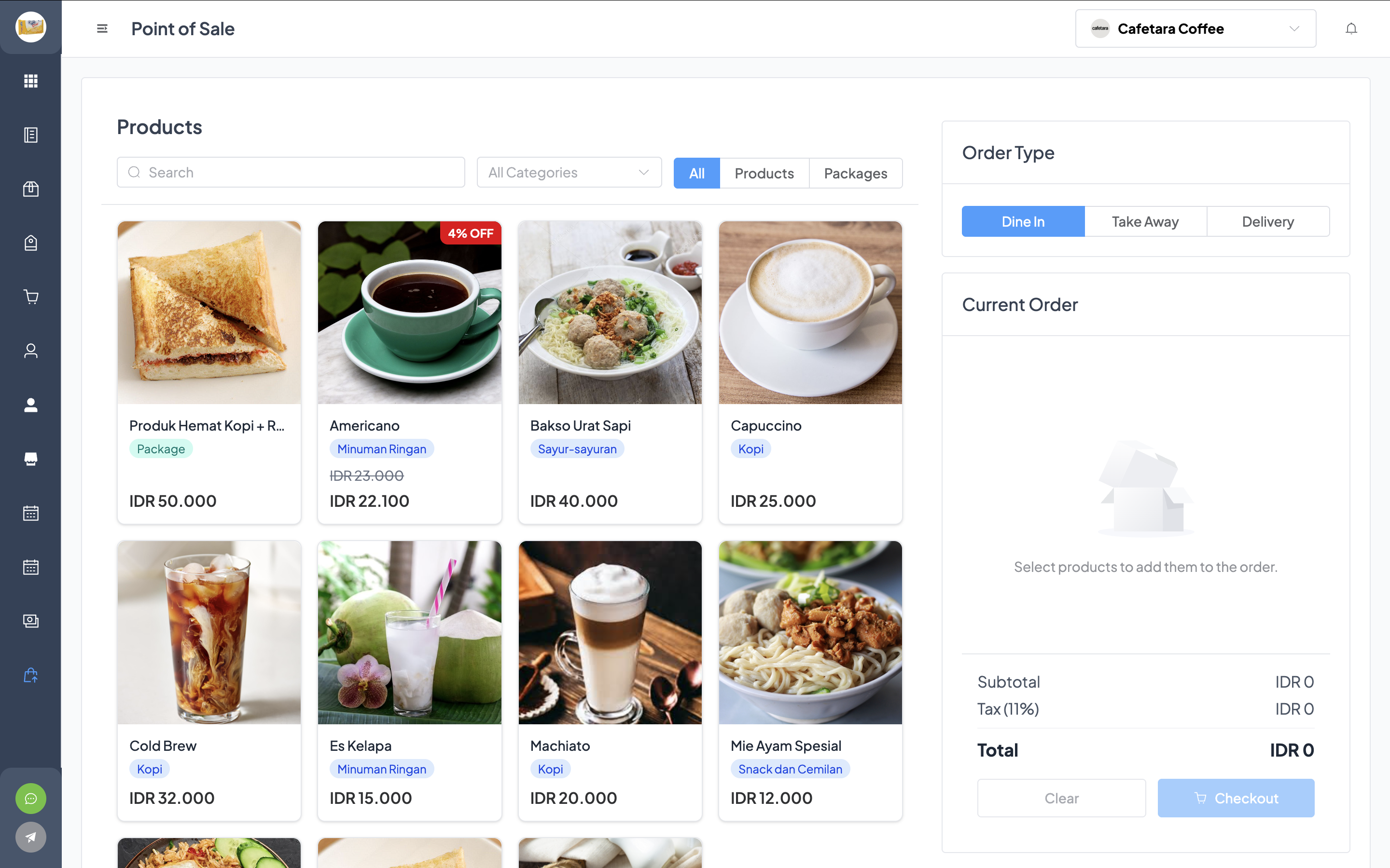 LayangPOS Cashier Screenshot